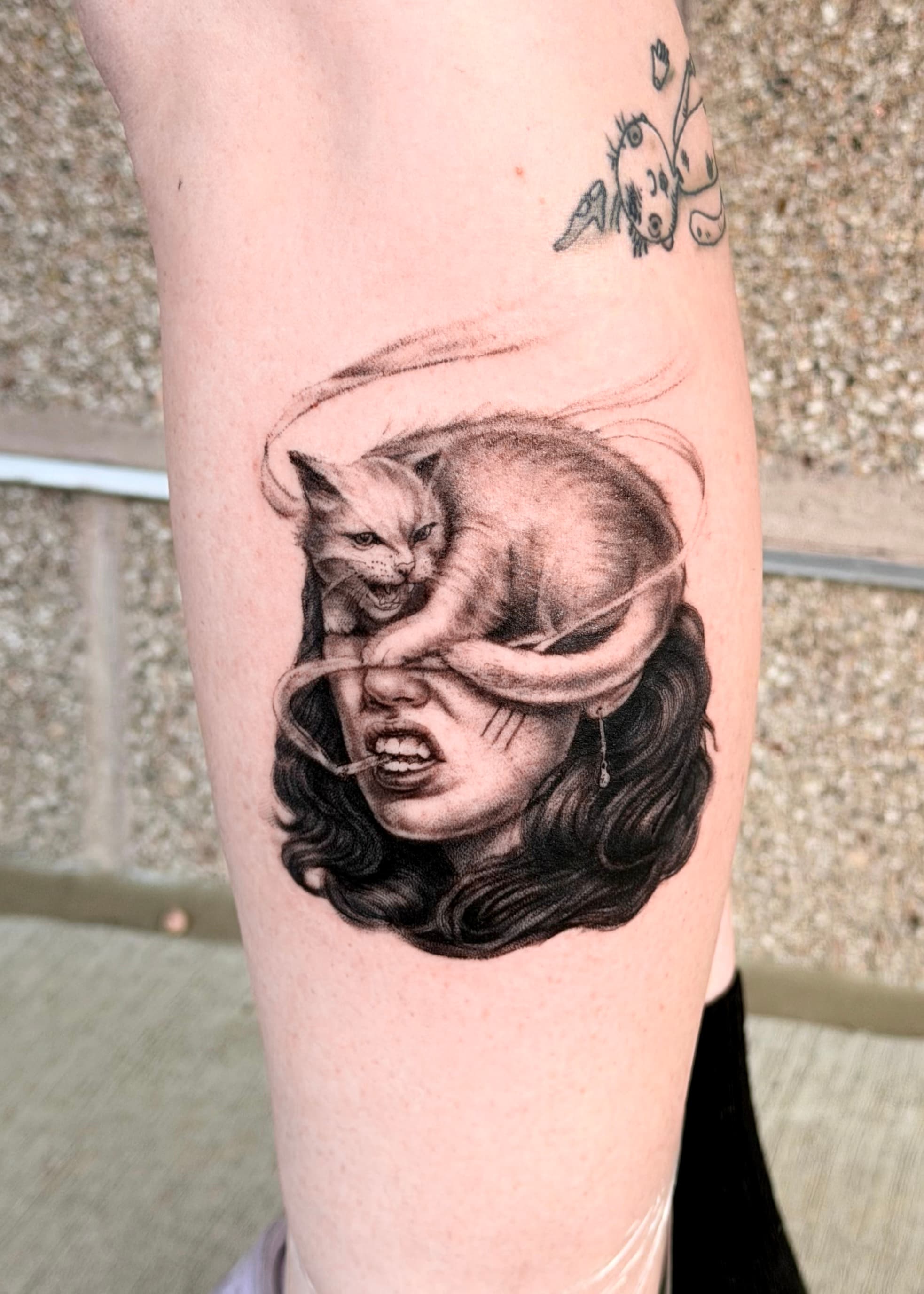 Custom black & grey realism tattoo by Uğur Bilgiç